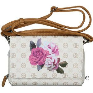 Giani Bernini Block Signature Floral Crossbody